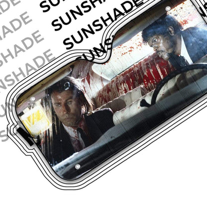 Gearhumans 3D Pulp Fiction Car Wash Custom Car Auto Sunshade