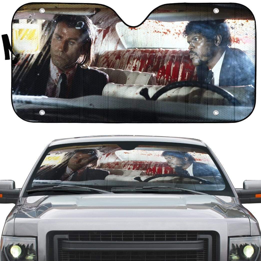 Gearhumans 3D Pulp Fiction Car Wash Custom Car Auto Sunshade