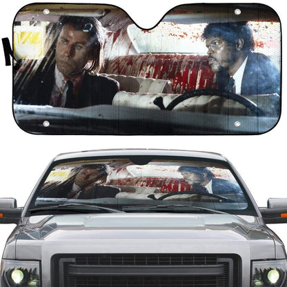 Gearhumans 3D Pulp Fiction Car Wash Custom Car Auto Sunshade
