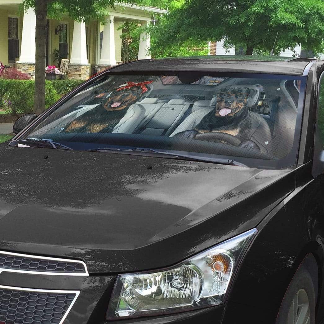 Gearhumans 3D Rottweiler Custom Sunshade