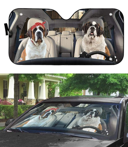 Gearhumans 3D Saint Bernard Custom Sunshade