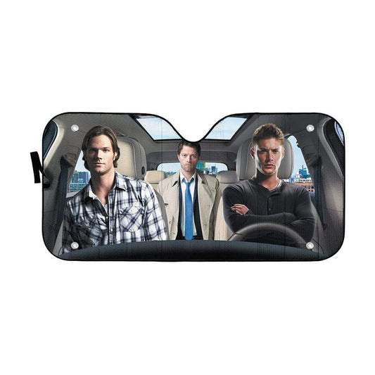 Gearhumans 3D Supernatural SPNTR Custom Car Auto Sunshade