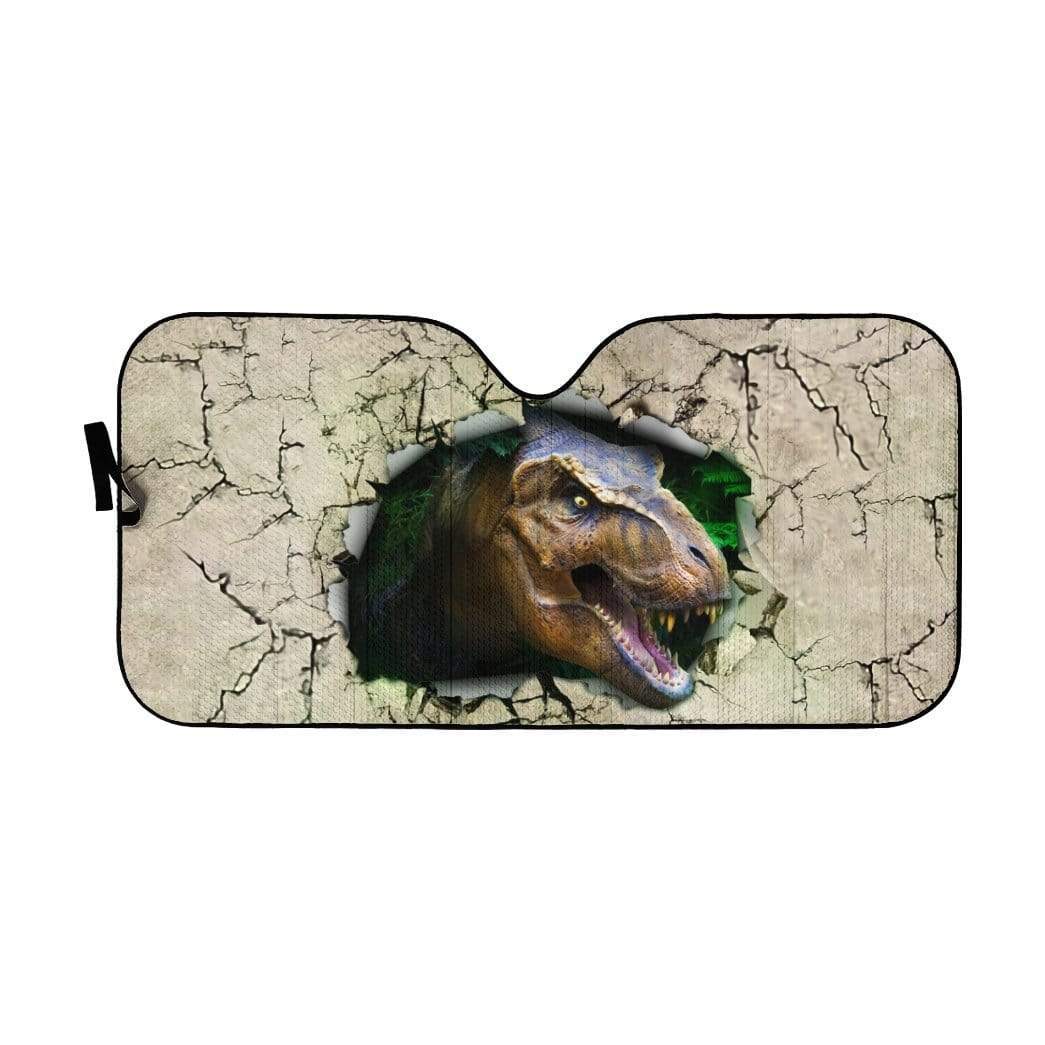 Gearhumans 3D T Rex Custom Car Auto Sunshade