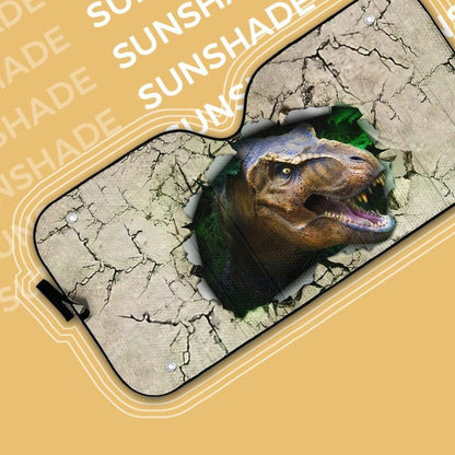 Gearhumans 3D T Rex Custom Car Auto Sunshade