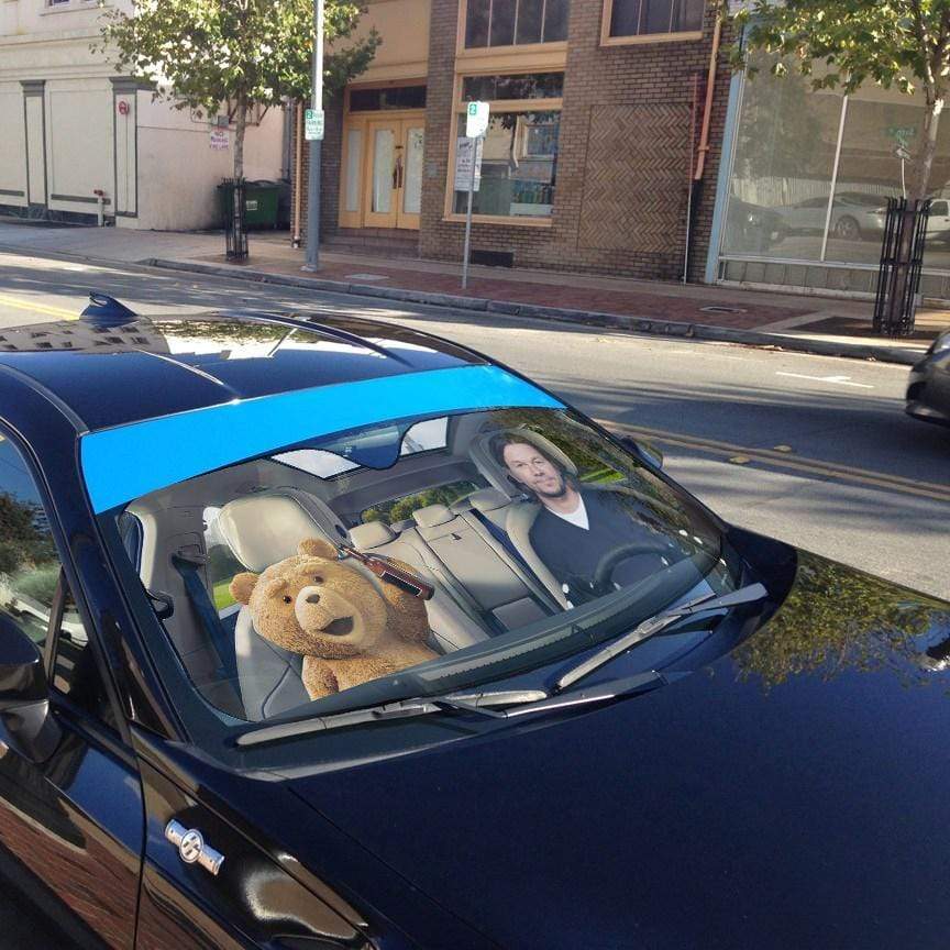 Gearhumans 3D Ted Custom Car Auto Sunshade
