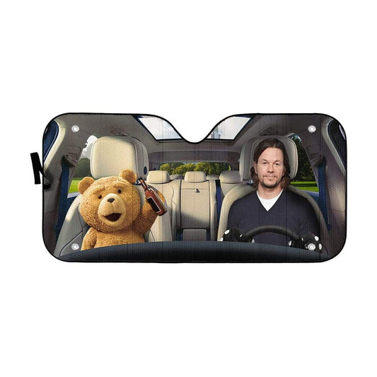 Gearhumans 3D Ted Custom Car Auto Sunshade