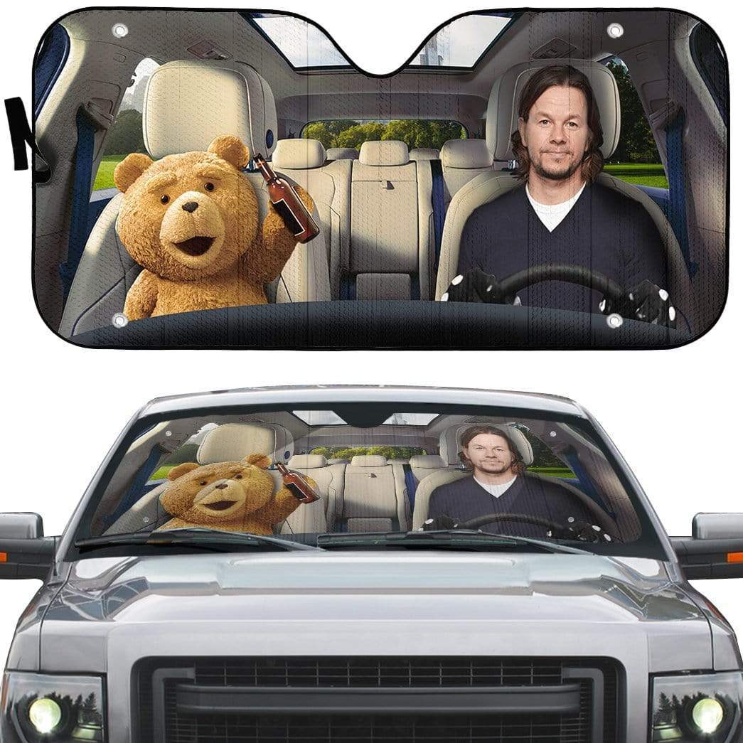 Gearhumans 3D Ted Custom Car Auto Sunshade