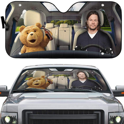 Gearhumans 3D Ted Custom Car Auto Sunshade