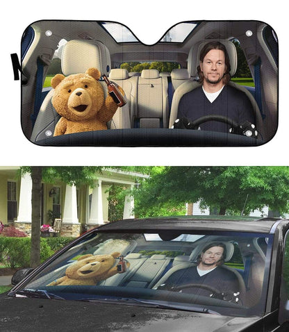 Gearhumans 3D Ted Custom Car Auto Sunshade