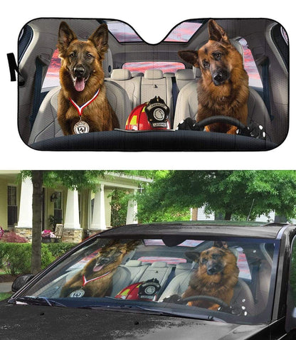 Gearhumans 3D the Becgie Medal Custom Car Auto Sunshade