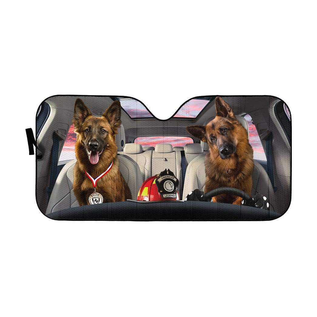 Gearhumans 3D the Becgie Medal Custom Car Auto Sunshade