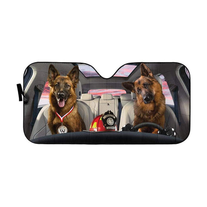 Gearhumans 3D the Becgie Medal Custom Car Auto Sunshade