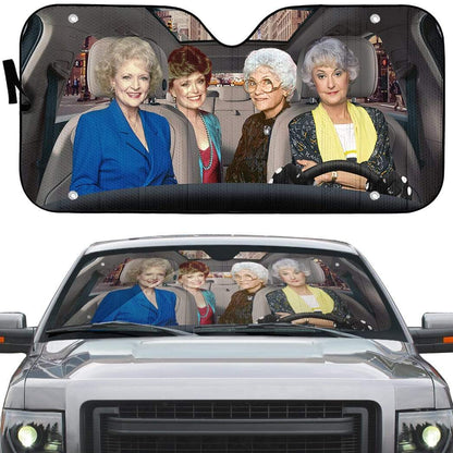 Gearhumans 3D The Golden Girls Custom Car Auto Sunshade