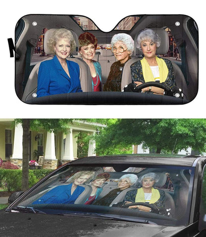 Gearhumans 3D The Golden Girls Custom Car Auto Sunshade