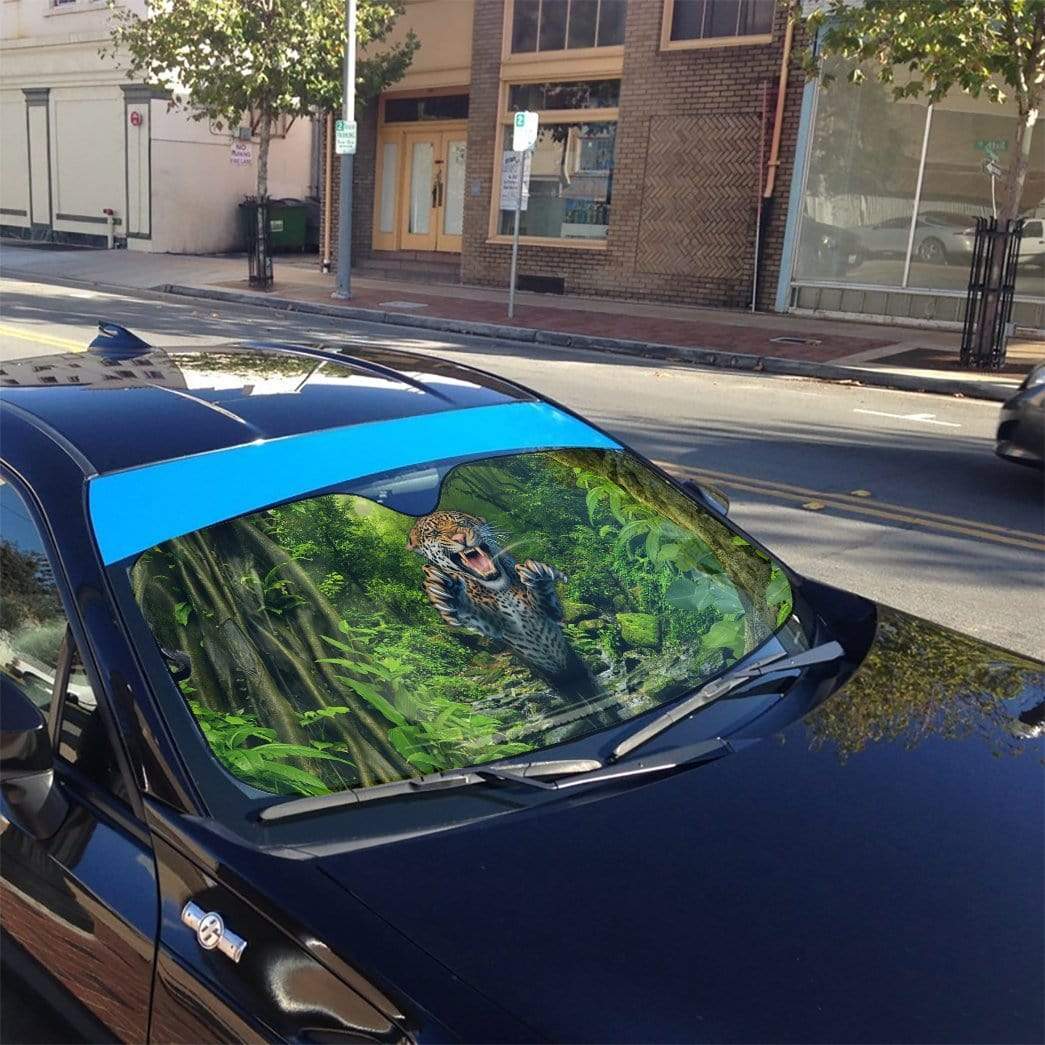 Gearhumans 3D The Jaguar Hunting Custom Car Auto Sunshade