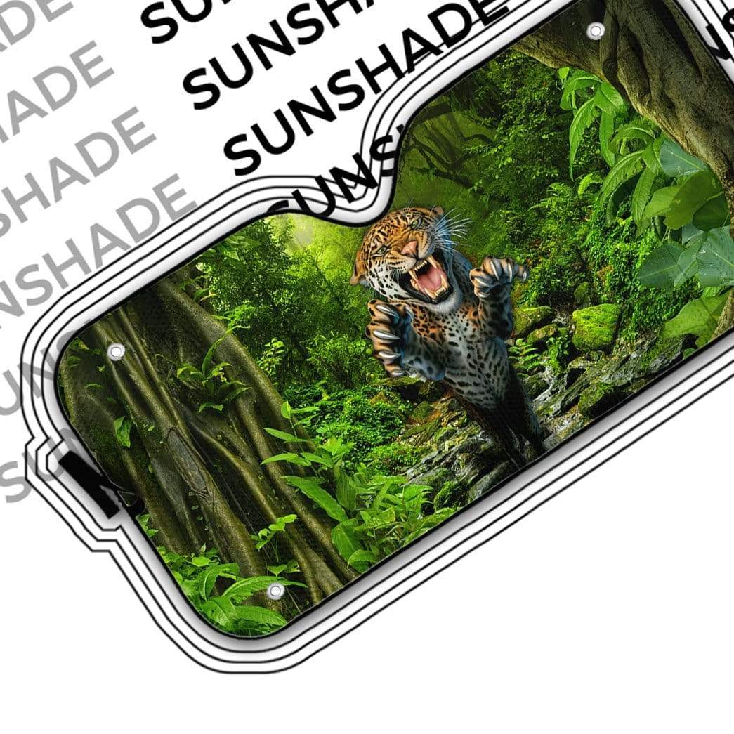Gearhumans 3D The Jaguar Hunting Custom Car Auto Sunshade