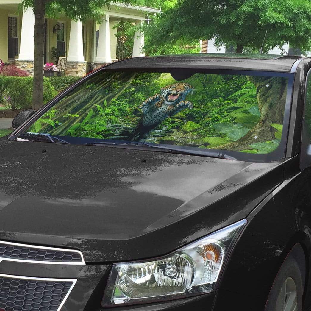 Gearhumans 3D The Jaguar Hunting Custom Car Auto Sunshade
