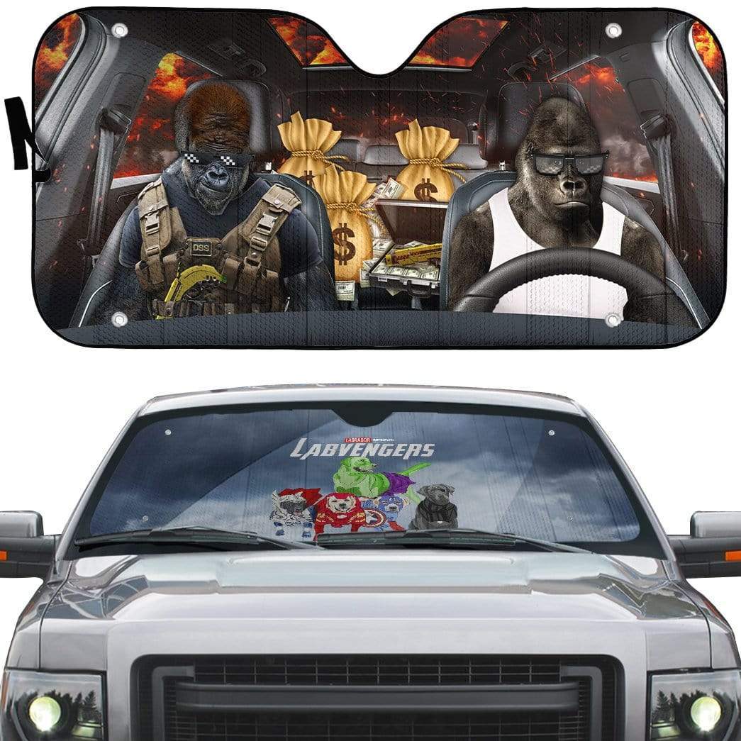 Gearhumans 3D The Labvenger Custom Car Auto Sunshade