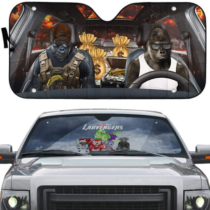 Gearhumans 3D The Labvenger Custom Car Auto Sunshade