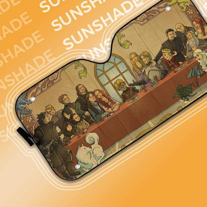 Gearhumans 3D The Last Supper Game Of Thrones Custom Car Auto Sunshade