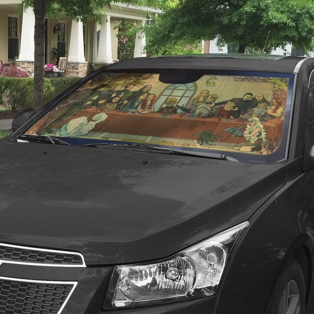 Gearhumans 3D The Last Supper Game Of Thrones Custom Car Auto Sunshade