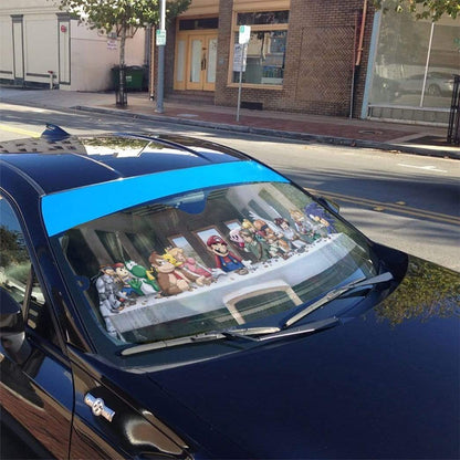 Gearhumans 3D The Last Supper Mario Custom Car Auto Sunshade