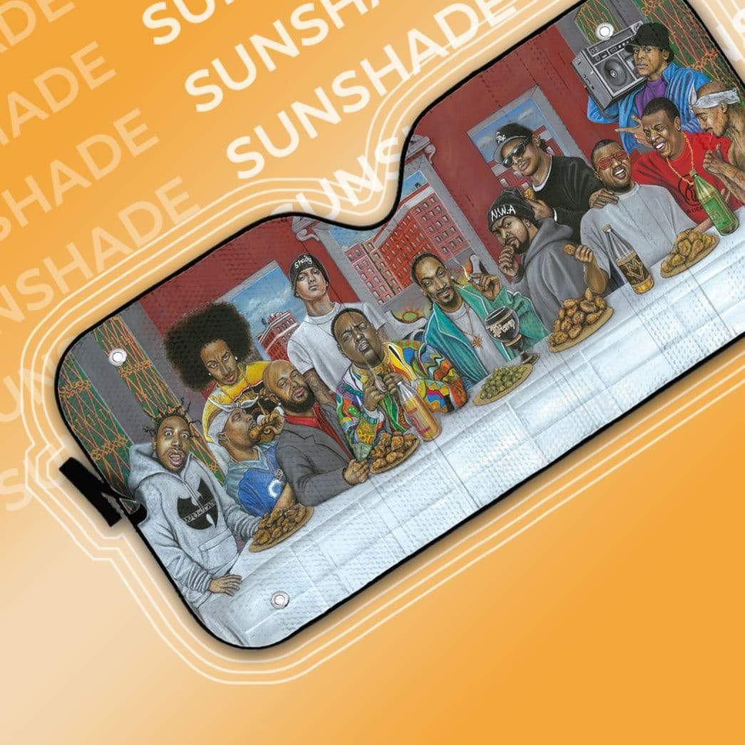 Gearhumans 3D The Last Supper Rapper Legends Custom Car Auto Sunshade