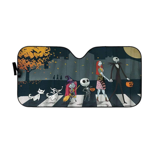 Gearhumans 3D The Nightmare Before Christmas Custom Car Auto Sunshade