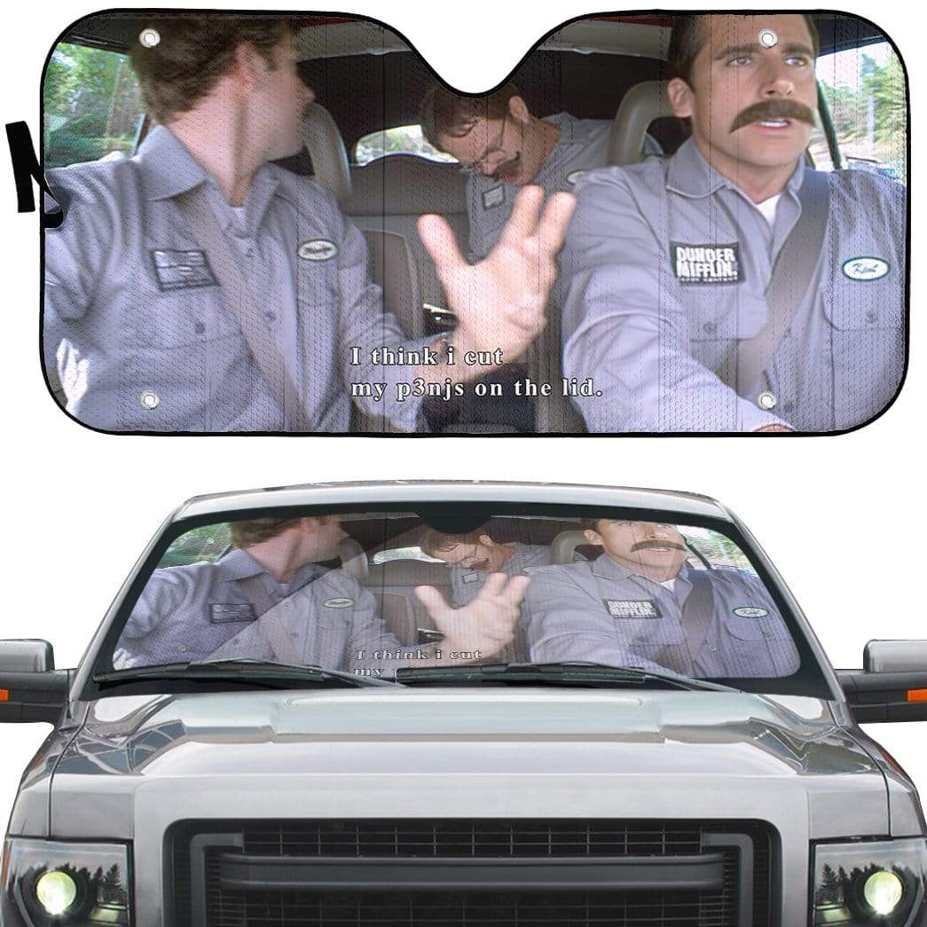 Gearhumans 3D The Office Branch War Custom Car Auto Sunshade