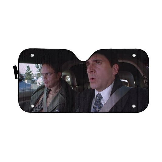 Gearhumans 3D The Office Custom Car Auto Sunshade