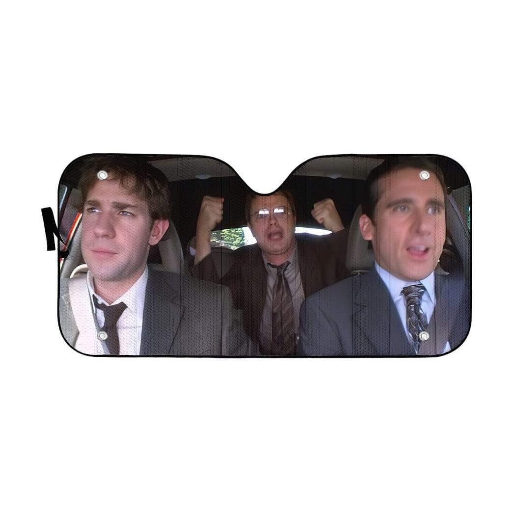 Gearhumans 3D The Office in Car Custom Car Auto Sunshade