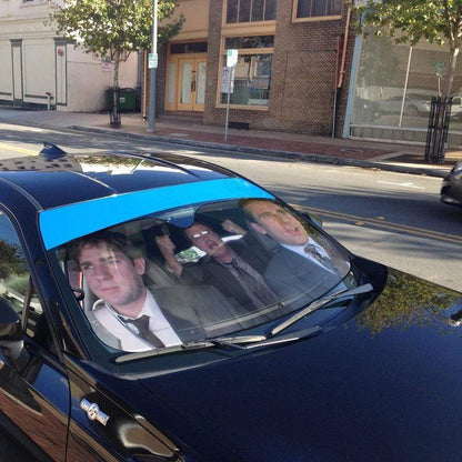 Gearhumans 3D The Office in Car Custom Car Auto Sunshade