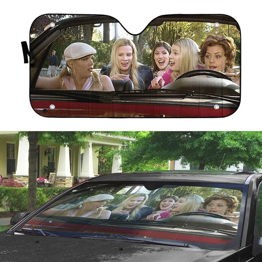 Gearhumans 3D The White Chicks Custom Car Auto Sunshade