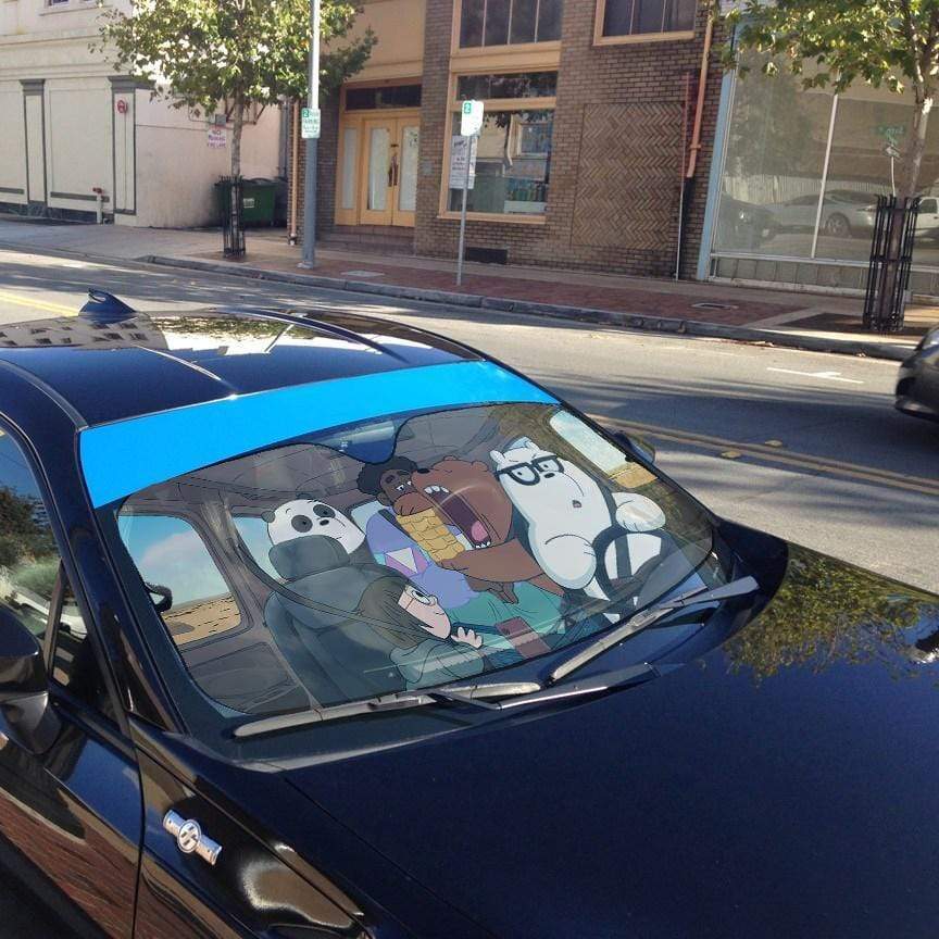 Gearhumans 3D we bare bears 2020 in Car Custom Car Auto Sunshade