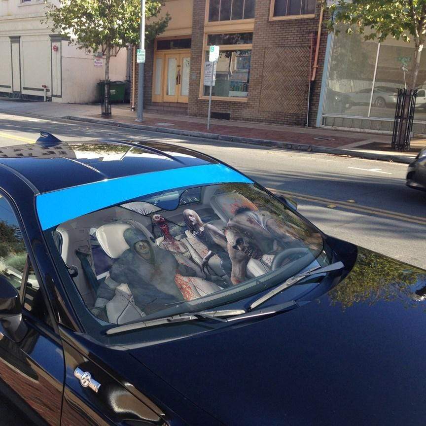 Gearhumans 3D Zombies Left 4 Dead Custom Car Auto Sunshade Custom Car Auto Sunshade