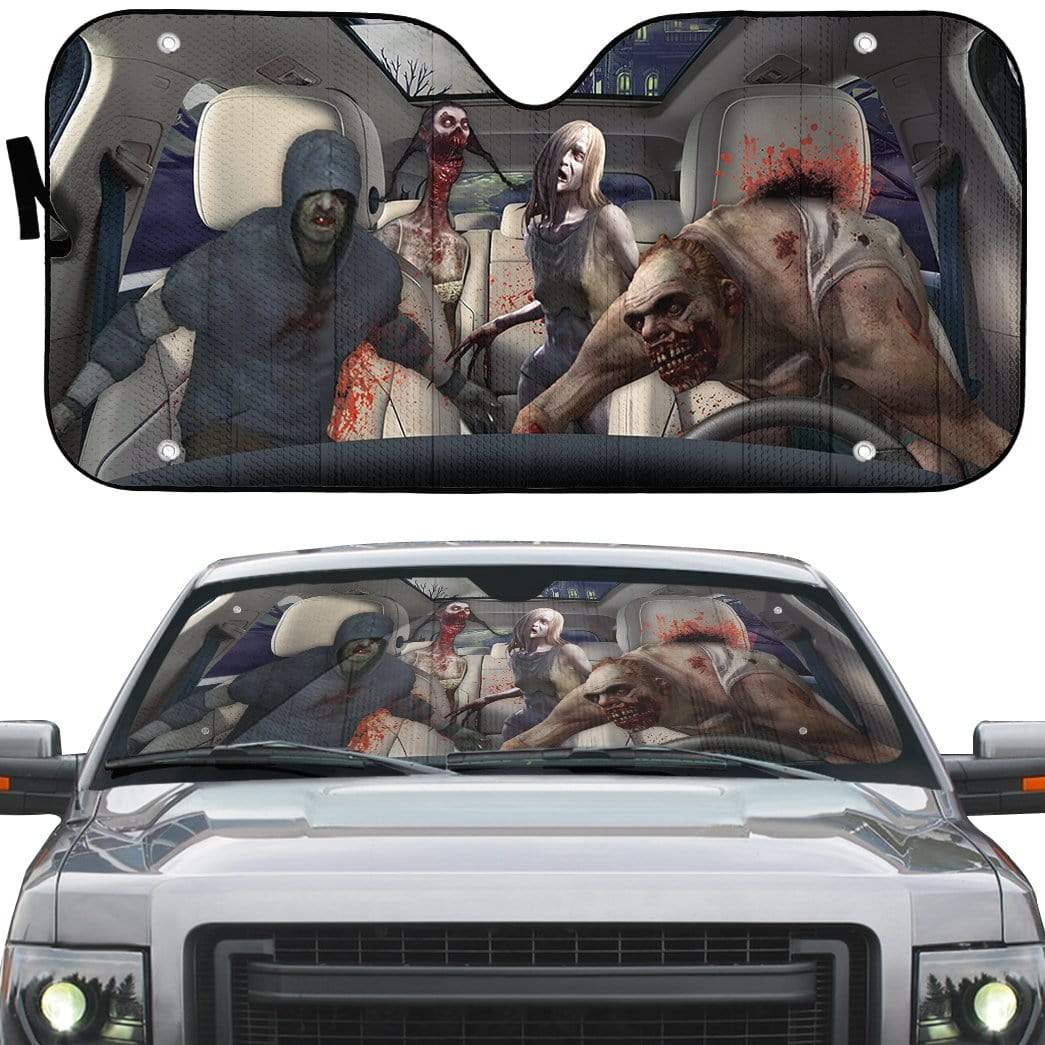 Gearhumans 3D Zombies Left 4 Dead Custom Car Auto Sunshade Custom Car Auto Sunshade