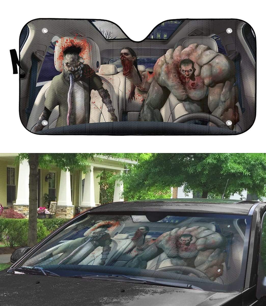 Gearhumans 3D Zombies Left 4 Dead Custom Car Auto Sunshade