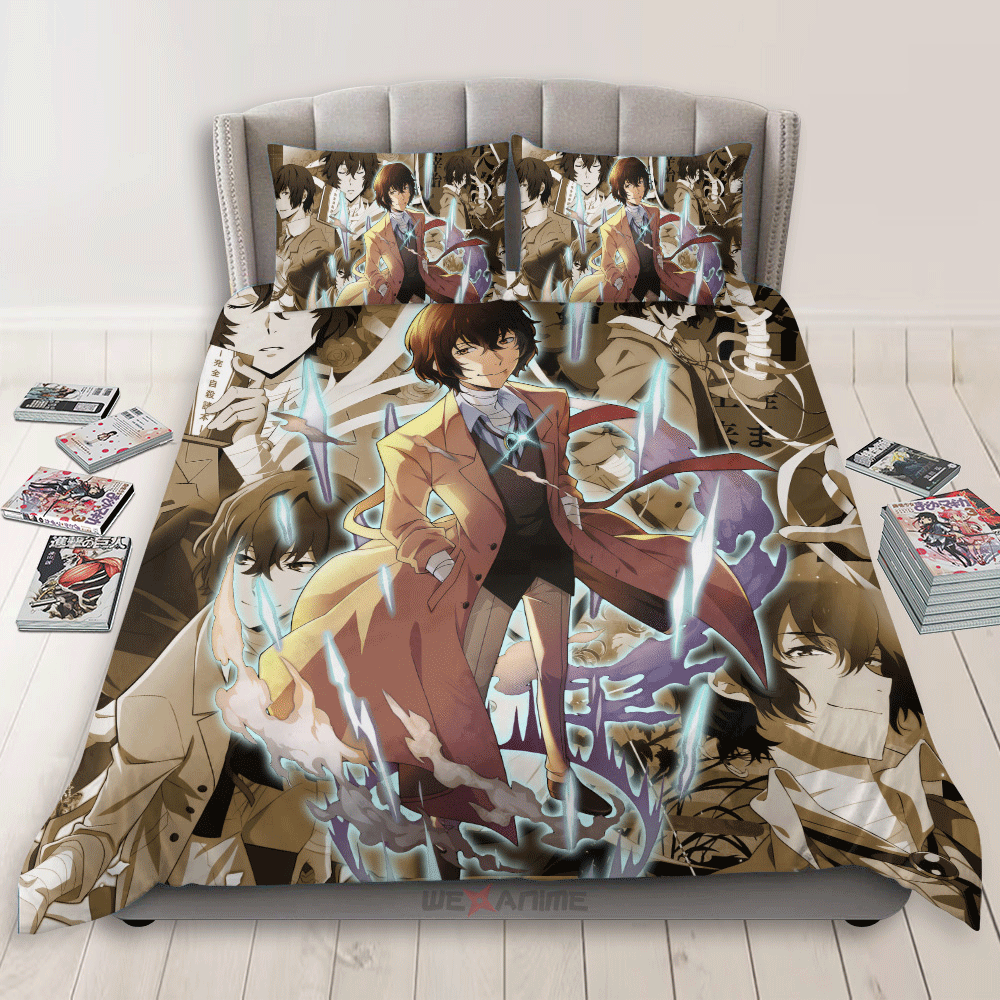 Osamu Dazai Polyester Duvet Cover Set