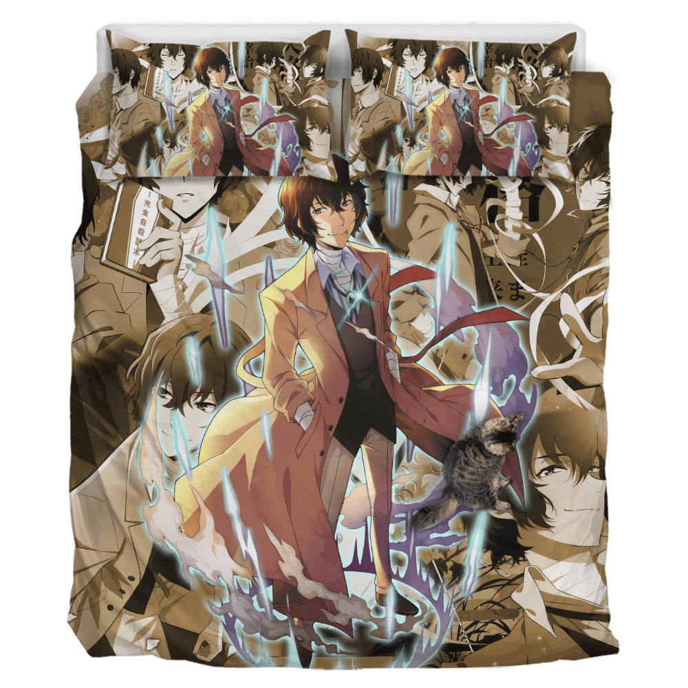 Osamu Dazai Polyester Duvet Cover Set