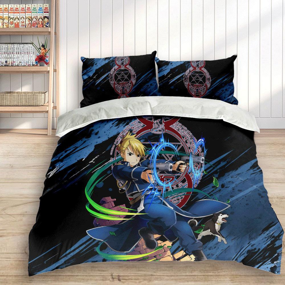 Riza Hawkeye Polyester Duvet Cover Set