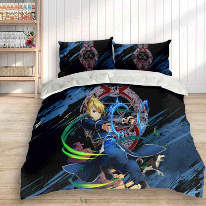Riza Hawkeye Polyester Duvet Cover Set