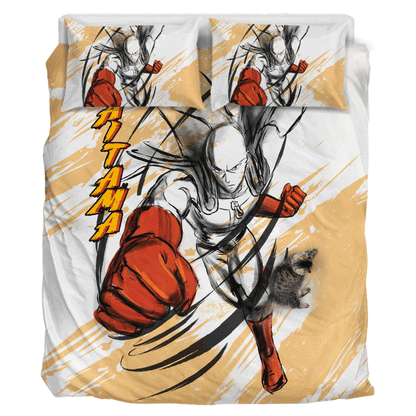 Saitama Polyester Duvet Cover Set