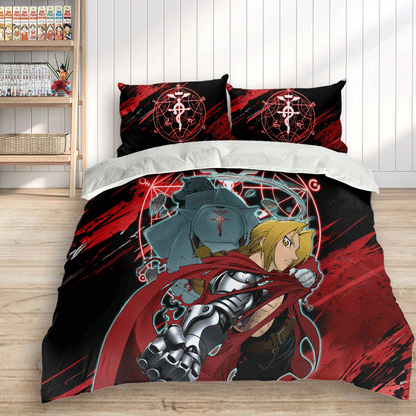 Alphonse Elric and Edward Elric Bedding Set Home Decor