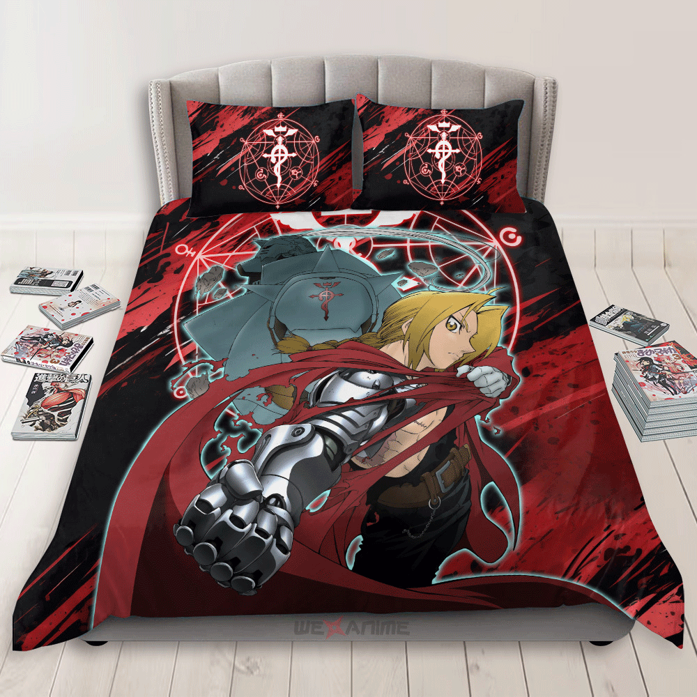 Alphonse Elric and Edward Elric Bedding Set Home Decor