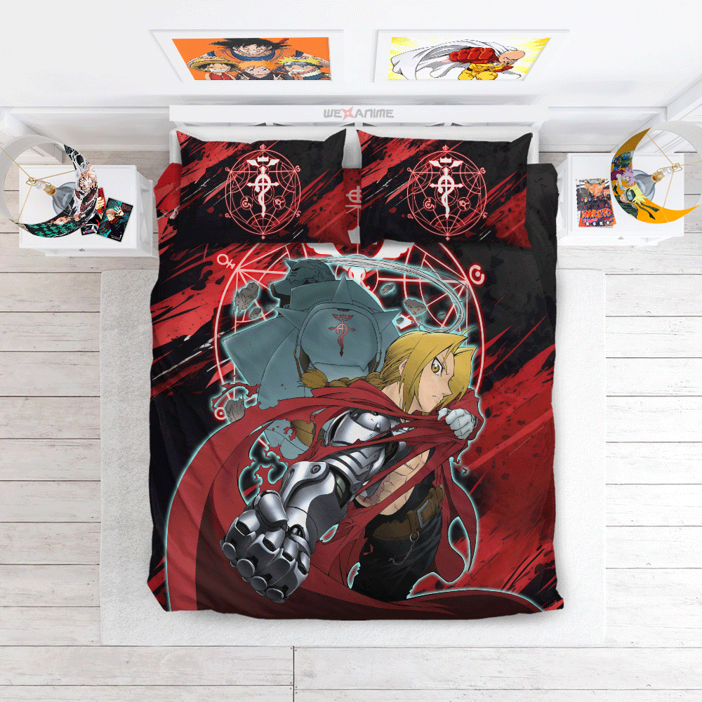 Alphonse Elric and Edward Elric Bedding Set Home Decor