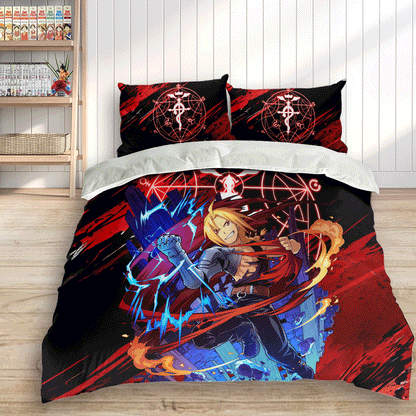 Edward Elric Polyester Duvet Cover Set