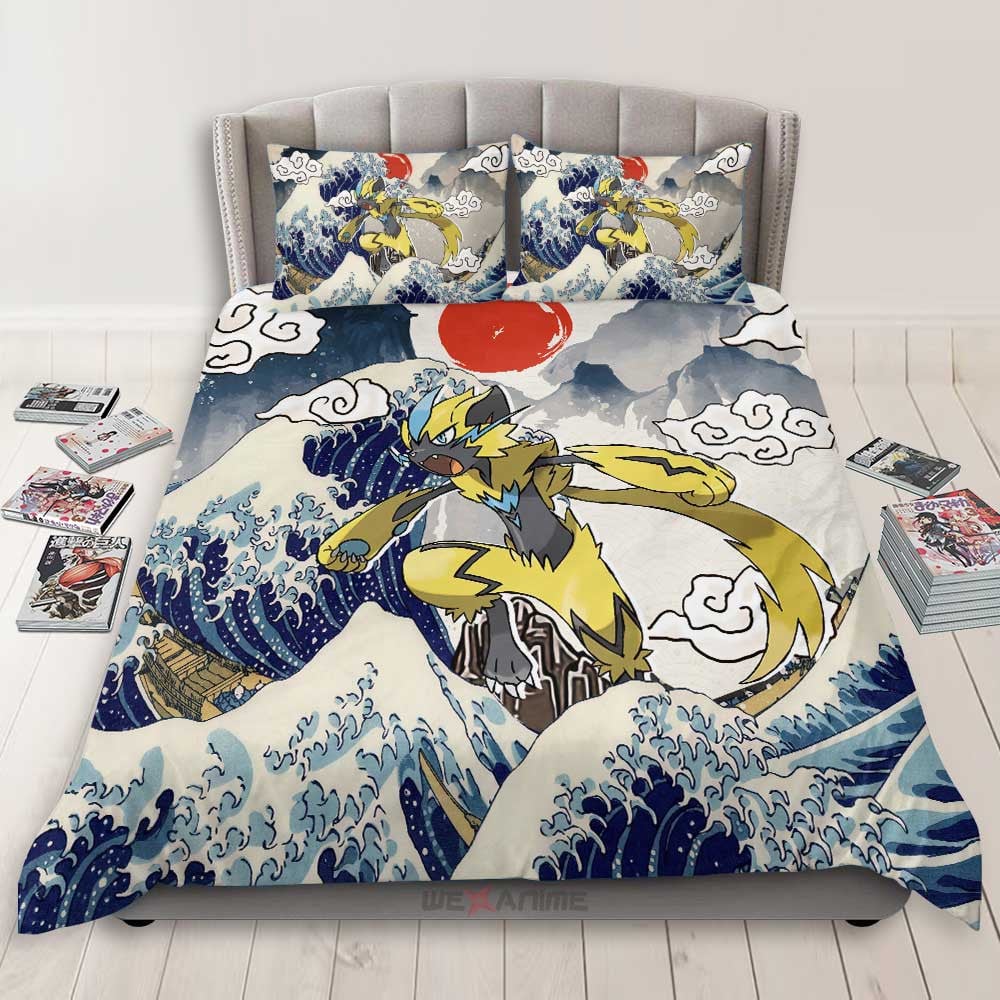 Zeraora Bedding Set Kanagawa Great Wave Edition