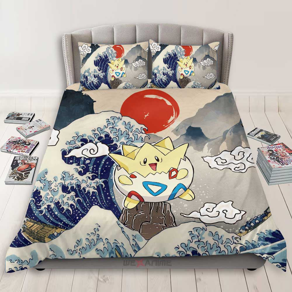 Togepi Bedding Set Kanagawa Great Wave Edition