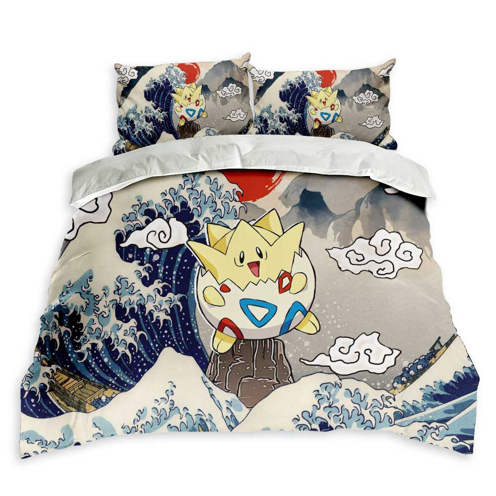 Togepi Bedding Set Kanagawa Great Wave Edition