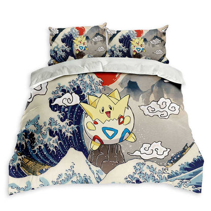 Togepi Bedding Set Kanagawa Great Wave Edition